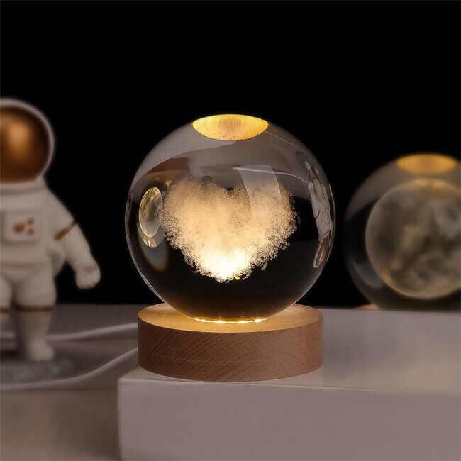 MoonAstro - LED-kristallen bol met dimbare gloed