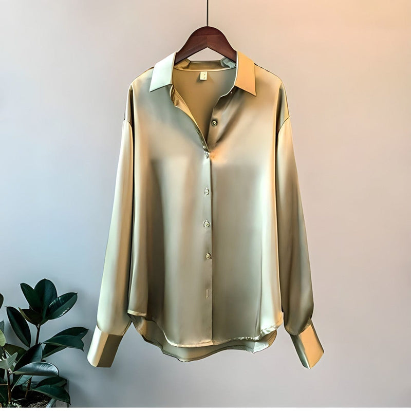 Nora - Veelzijdige Zijden Top Voor Moderne Elegantie