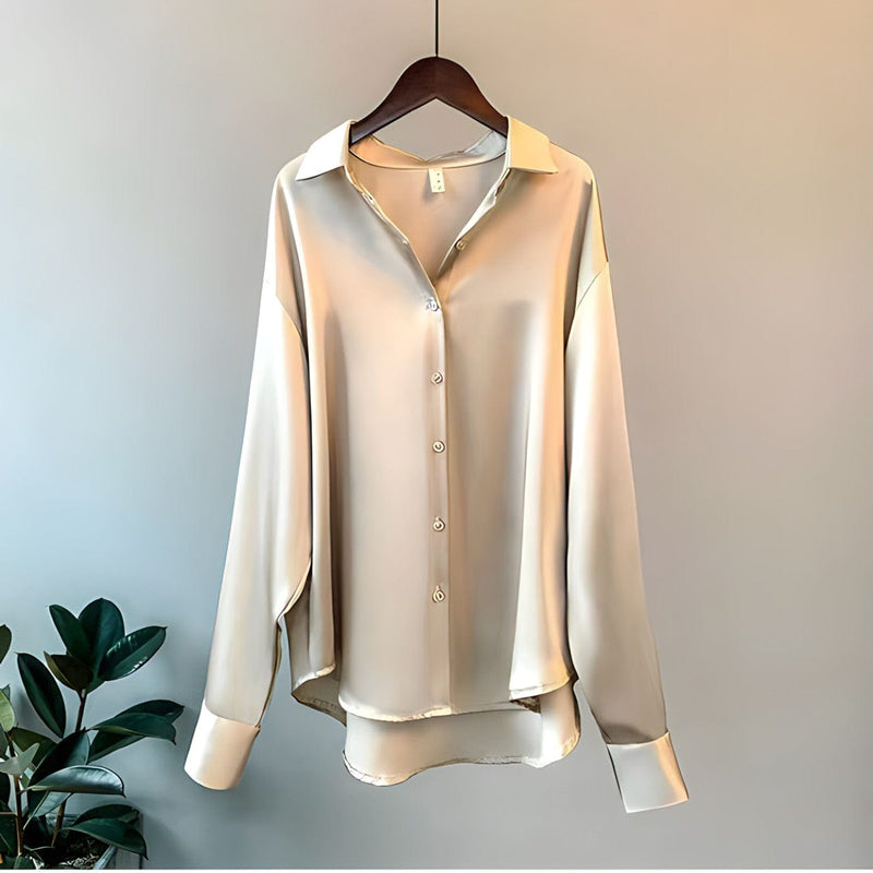 Nora - Veelzijdige Zijden Top Voor Moderne Elegantie