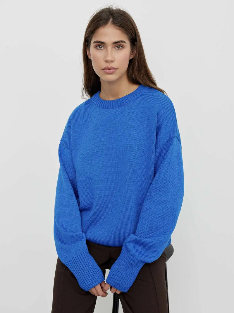 Sophie - Elegante zacht gebreide trui met ronde hals