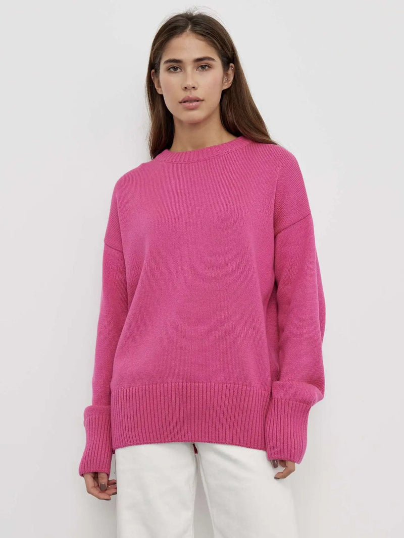 Sophie - Elegante zacht gebreide trui met ronde hals
