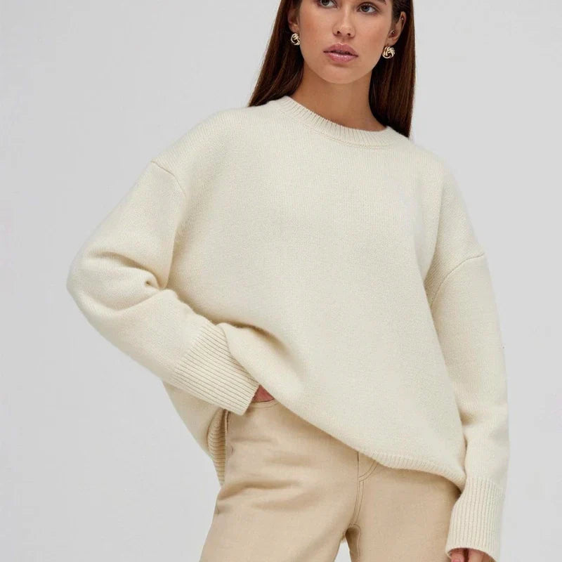 Sophie - Elegante zacht gebreide trui met ronde hals