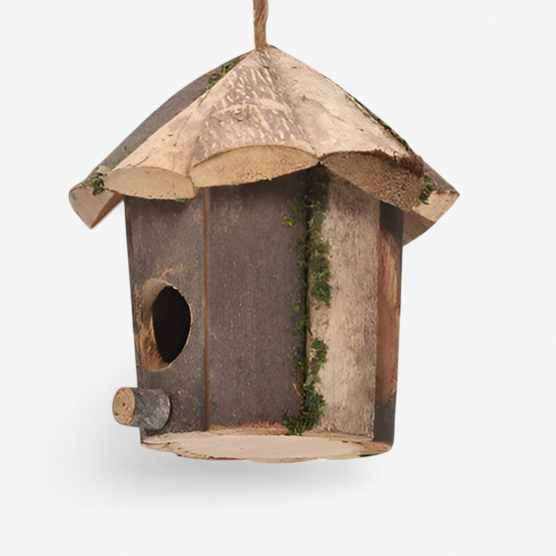 BirdHut - Hutvormig Vogelhuisje met Ophangkoord voor de Tuin