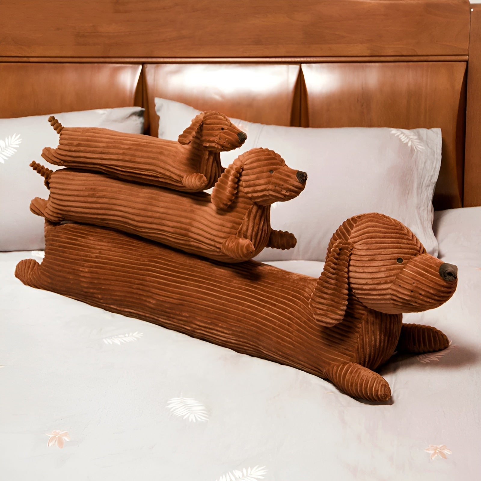 CuddlePup - Zacht teckel pluche kussen voor ultiem comfort