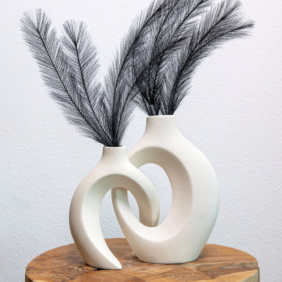 FloraTwist - Elegante verweven vaas voor verbluffende bloemendisplays en woningdecoratie