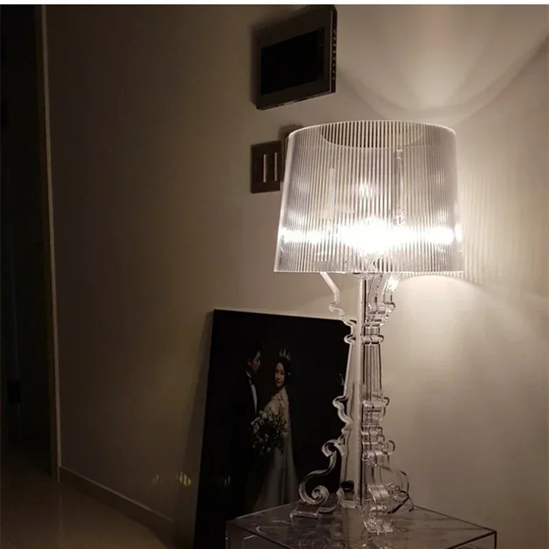 RegalGlow - Luxe afgewerkte Bourgie tafellamp met sfeerlicht