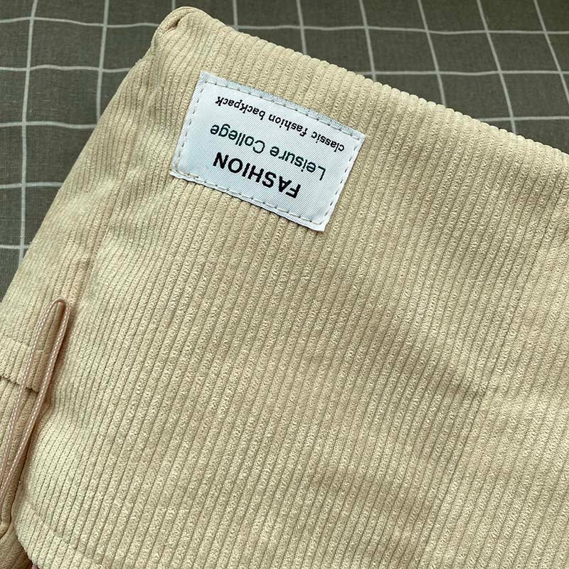 Emma - Stijlvolle Corduroy Schoudertas met Verstelbare Riemen
