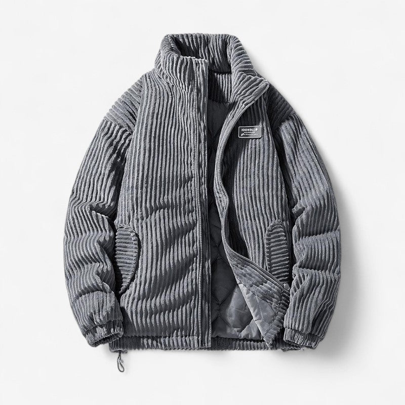 ZipGuard – Lange Mouwen Jas met Ritssluiting en Opstaande Kraag