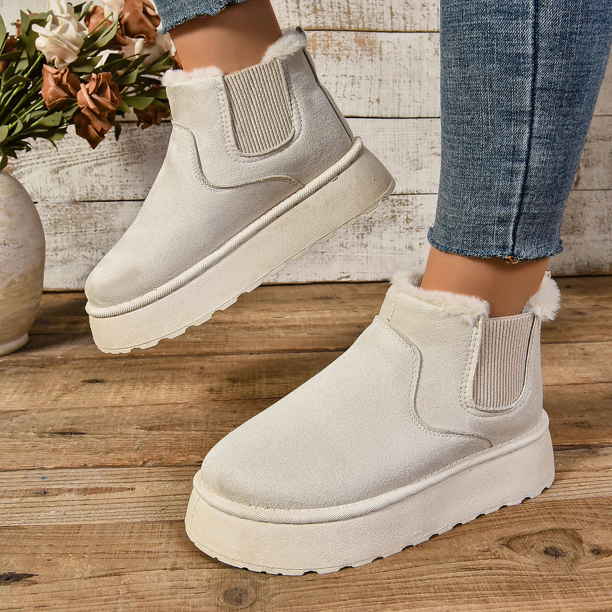 Lily - Trendy laarzen met pluche comfort en warmte voor koud weer