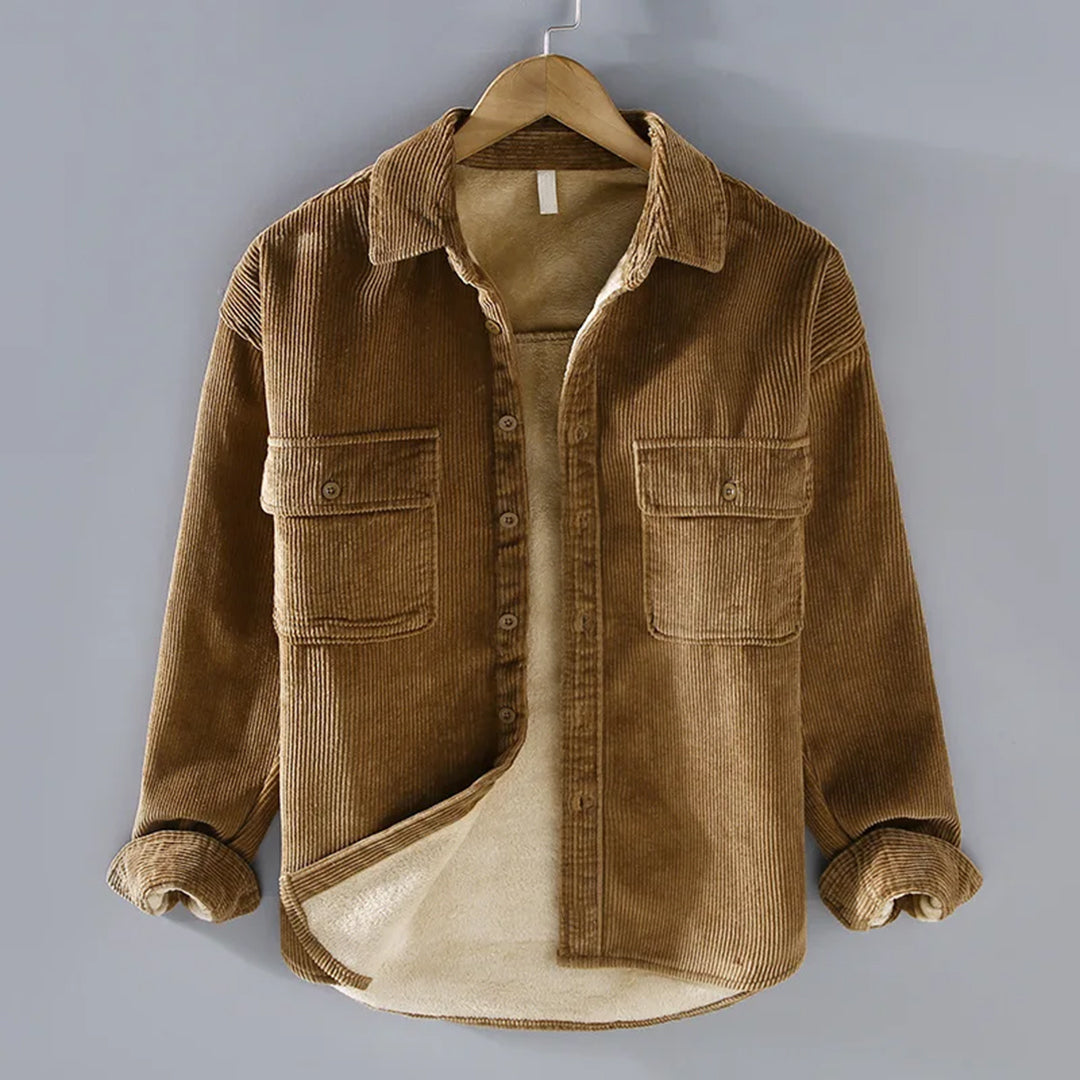 Samuel - Fleece gevoerd shirt voor elegante warmte en veelzijdigheid