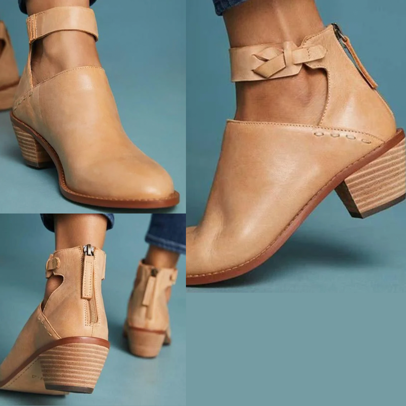 Amara - Stijlvolle Schoenen met Hak en Ritssluiting