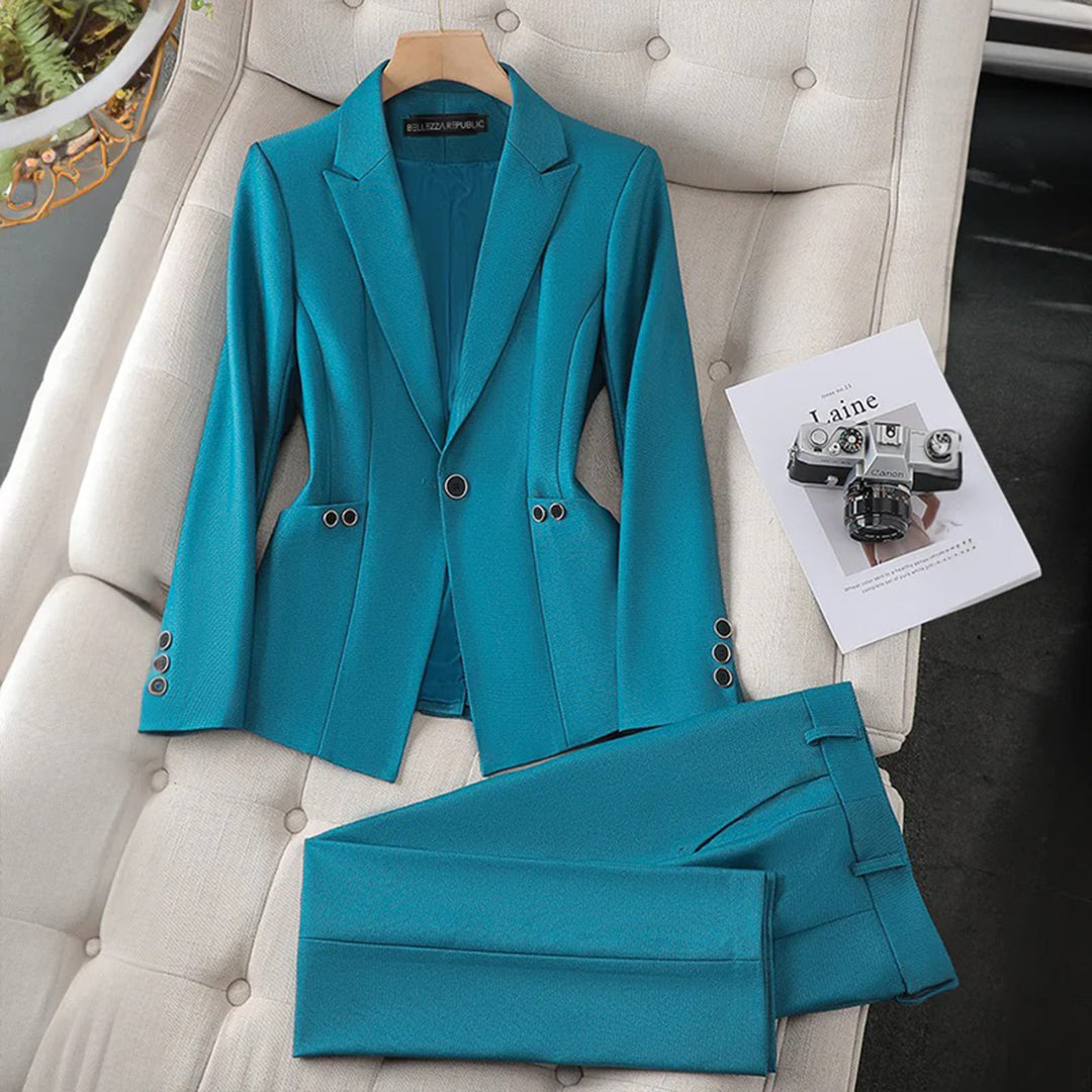 Clara - Geraffineerde Blazer  En Broekset Voor Moeiteloze Stijl