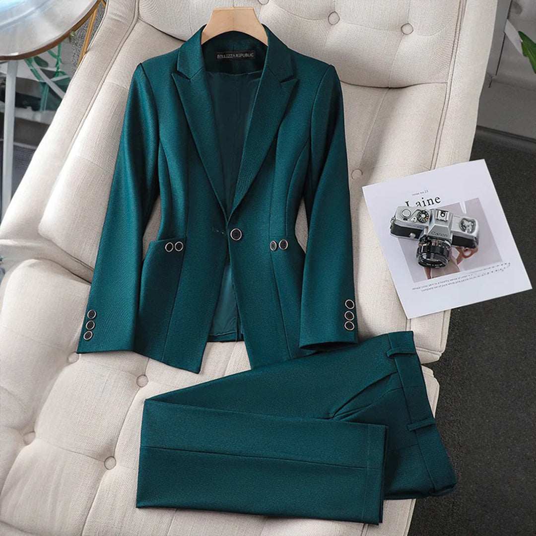 Clara - Geraffineerde Blazer  En Broekset Voor Moeiteloze Stijl