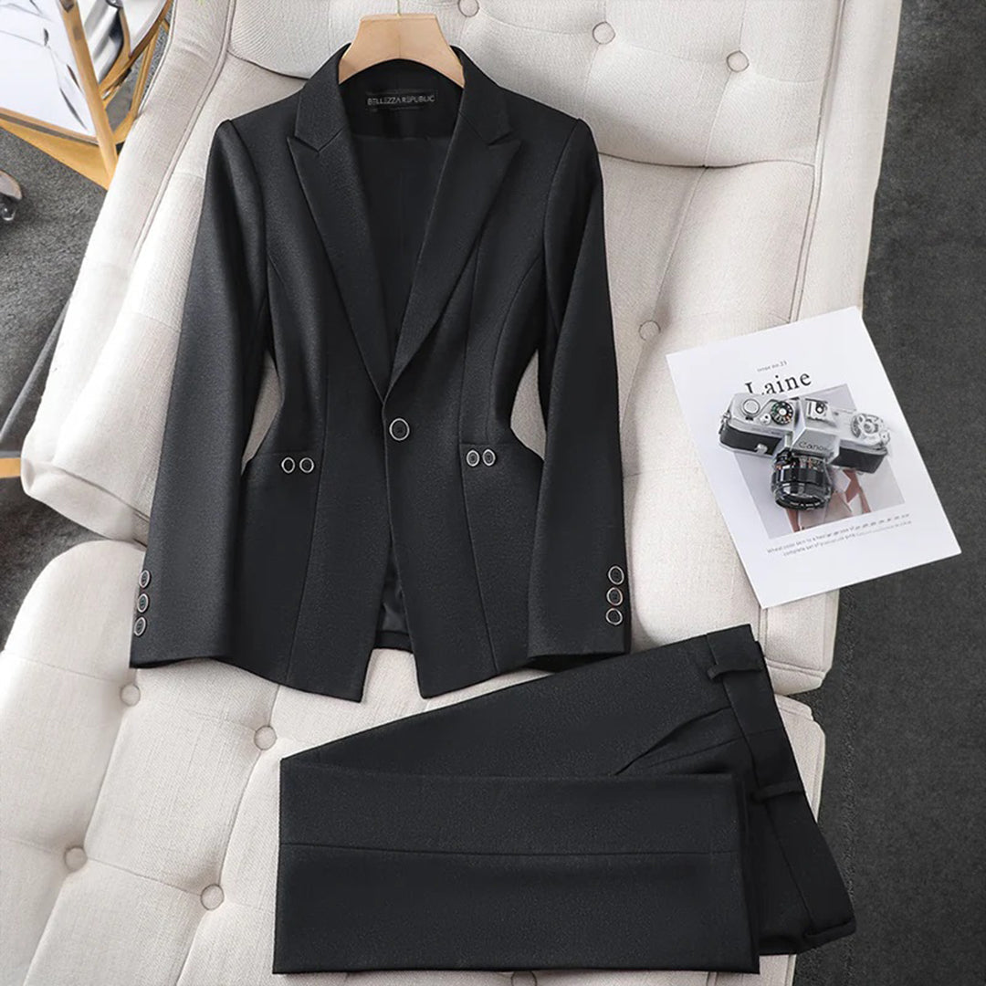 Clara - Geraffineerde Blazer  En Broekset Voor Moeiteloze Stijl
