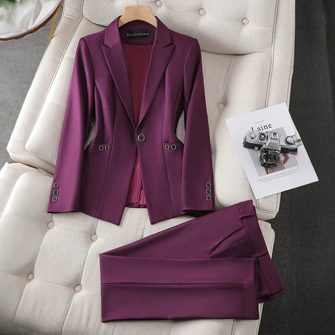 Clara - Geraffineerde Blazer  En Broekset Voor Moeiteloze Stijl