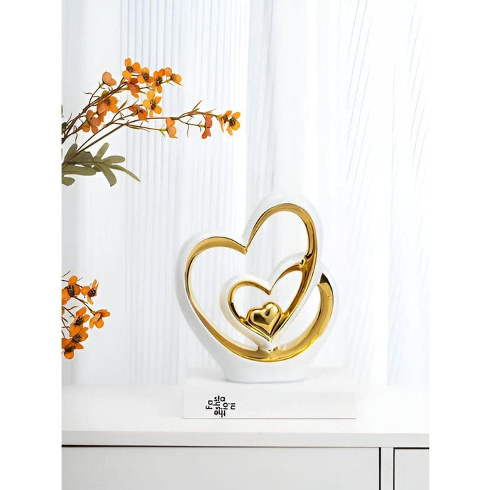 HeartGlow - Stijlvol dubbel hartbeeld voor moderne interieurs