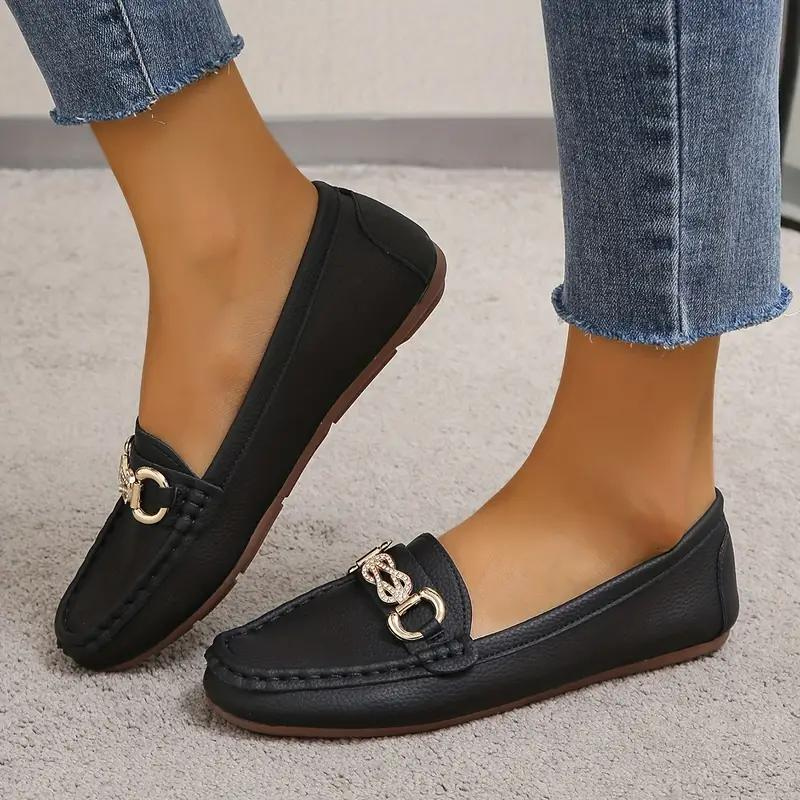 Liana – Strakke loafers met ronde neus en eenvoudige instappasvorm