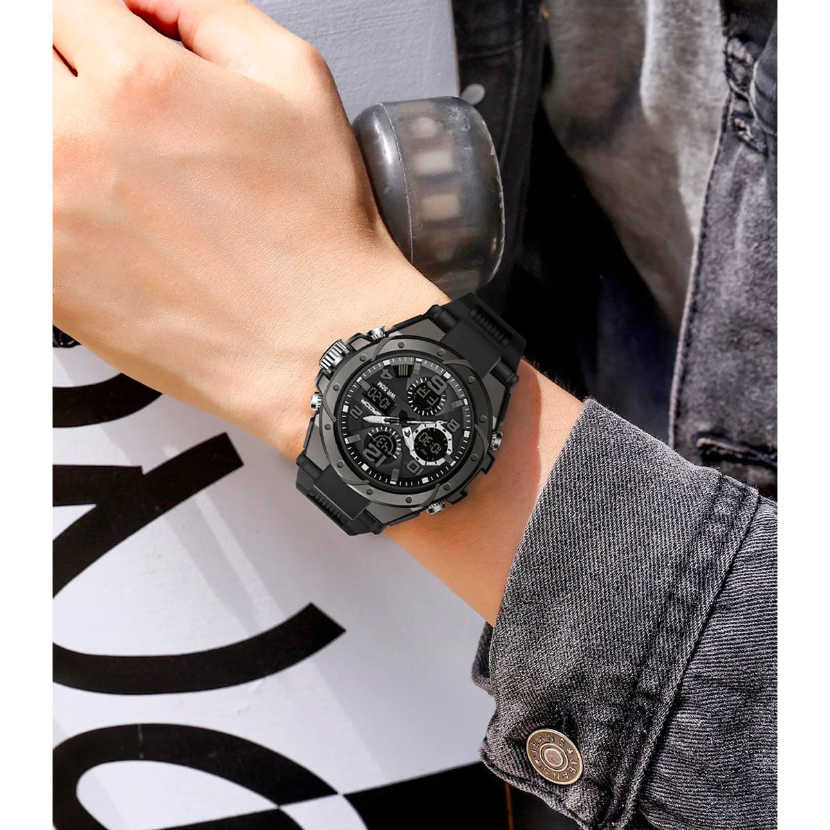 William - Militair geïnspireerd horloge met robuuste stijl en veelzijdige functies