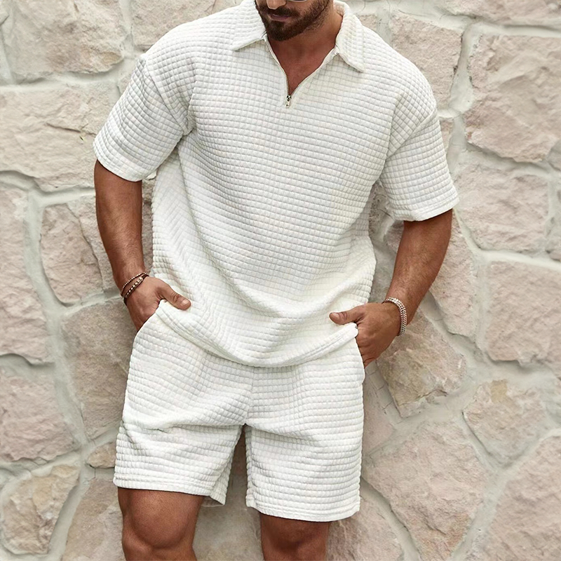 Ethan - Polo met korte mouwen en korte broek Loungewear-set