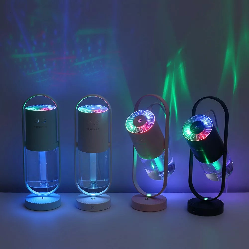 LumiMist – Ultrasone LED-luchtbevochtiger met ionenluchtreiniger en nachtlampje