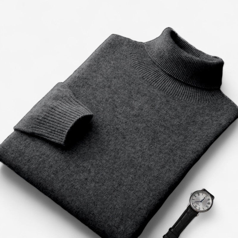 Arjan – Slim Fit Turtleneck Trui met Lange Mouwen