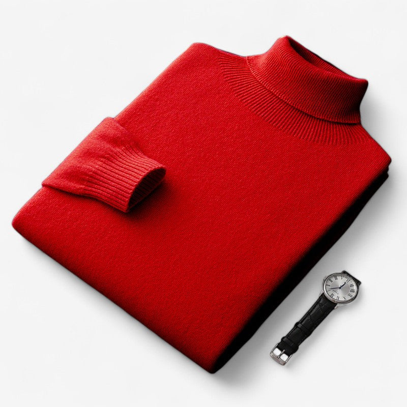 Arjan – Slim Fit Turtleneck Trui met Lange Mouwen