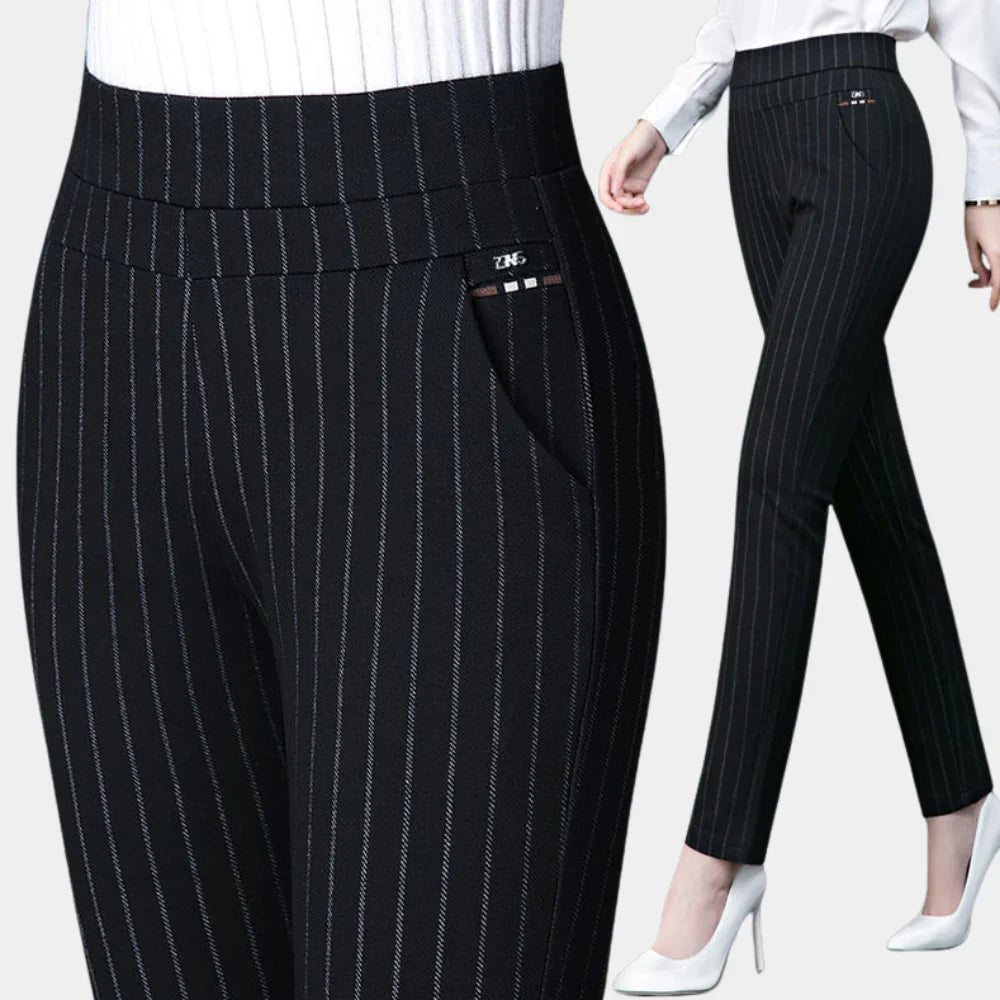 Sophie - Stretchbroek met hoge taille en zakken