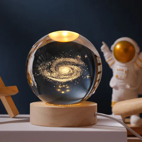 MoonAstro - LED-kristallen bol met dimbare gloed