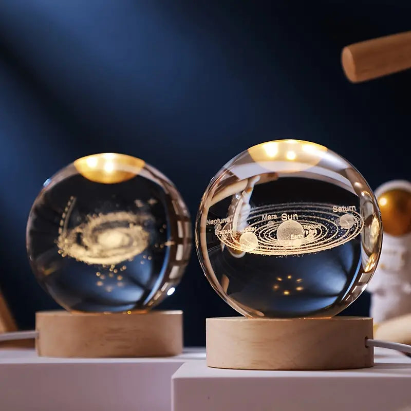 MoonAstro - LED-kristallen bol met dimbare gloed