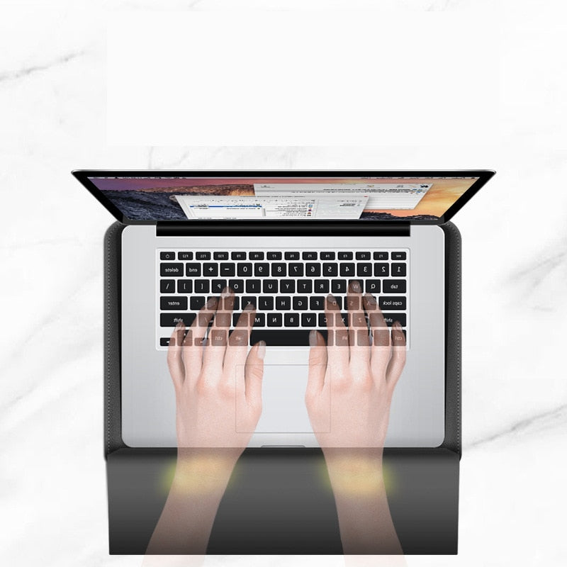 FlexiGuard - Multifunctionele laptophoes met ingebouwde standaard en polssteun