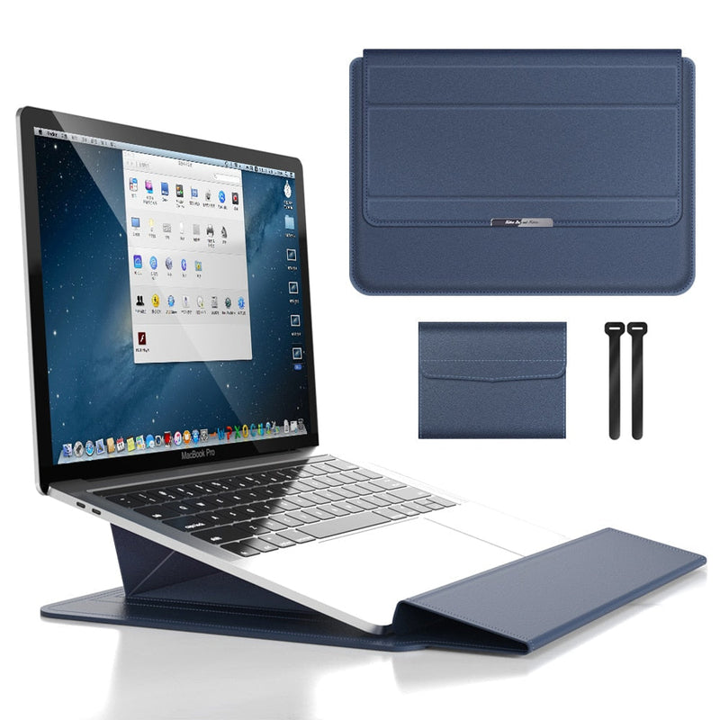 FlexiGuard - Multifunctionele laptophoes met ingebouwde standaard en polssteun