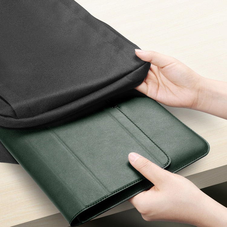 FlexiGuard - Multifunctionele laptophoes met ingebouwde standaard en polssteun