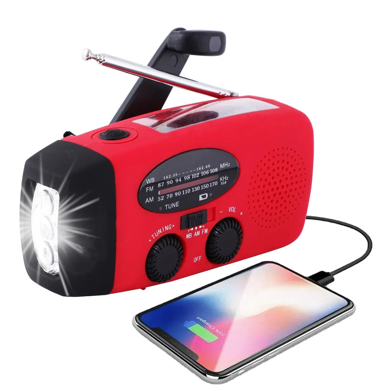 EcoSound - Multifunctionele compacte radio met waterbestendig, powerbank en zaklamp