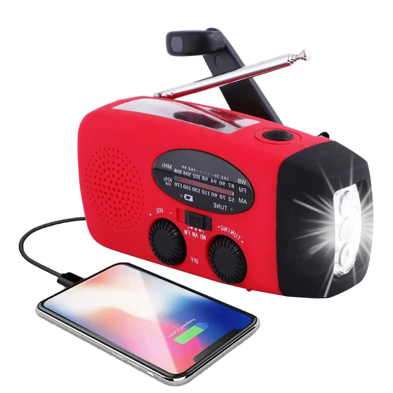 EcoSound - Multifunctionele compacte radio met waterbestendig, powerbank en zaklamp