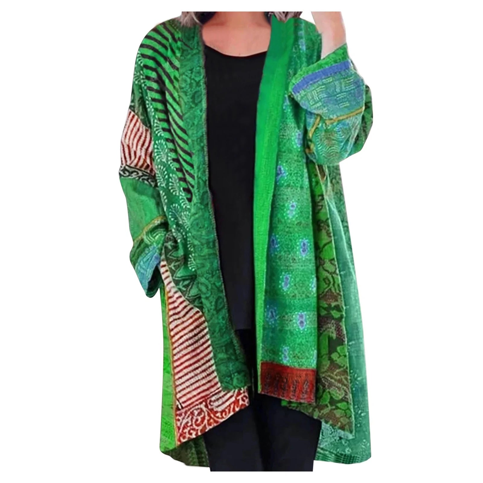 Lily – Elegante lange mouw cardigan met zak en relaxte pasvorm