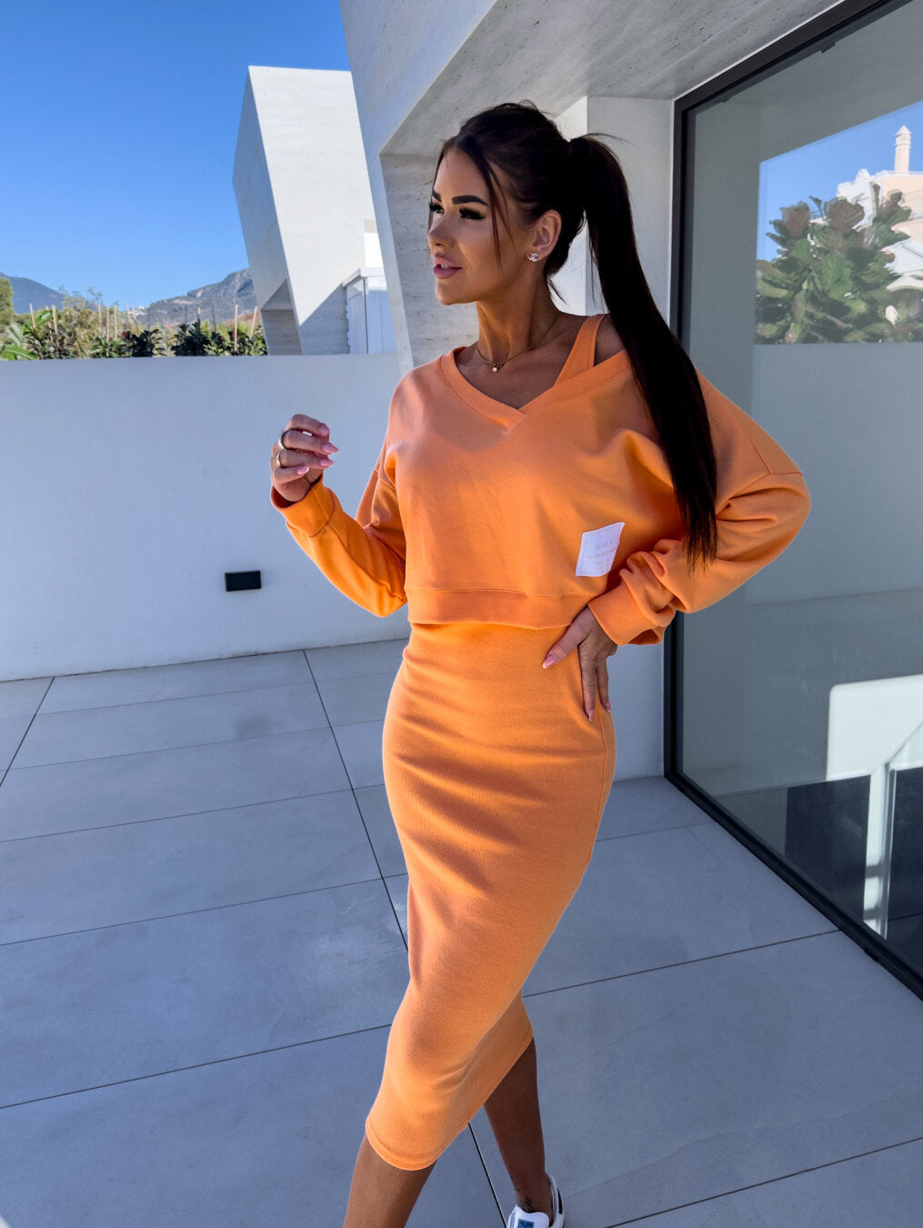 ChicEase™ -  Casual ZweetHemd En Jurk Set