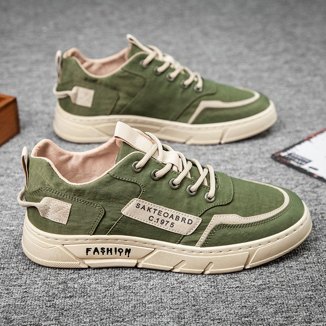 Mason - Stijlvolle lage sneakers met vetersluiting en dikke zool