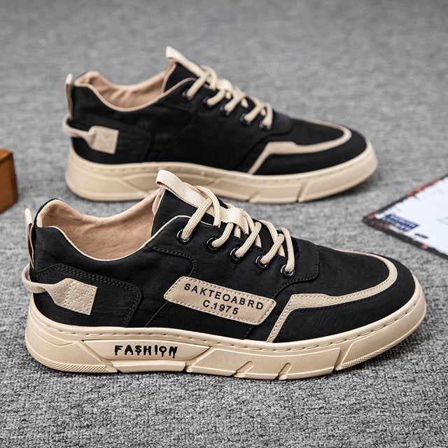 Mason - Stijlvolle lage sneakers met vetersluiting en dikke zool