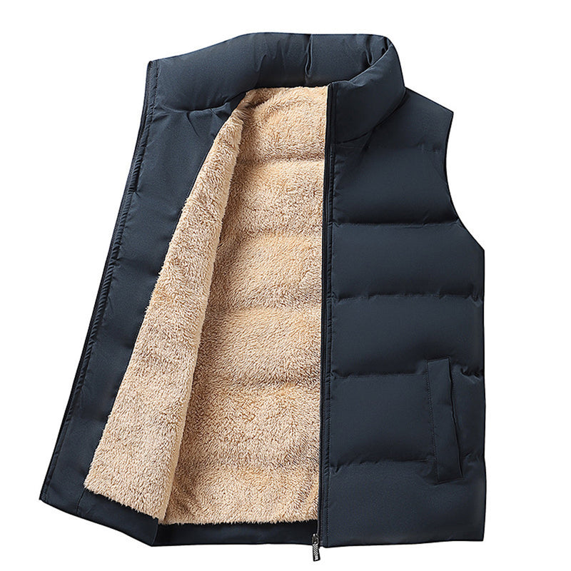 Fredo - Elegant vest met zak en rits aan de voorkant