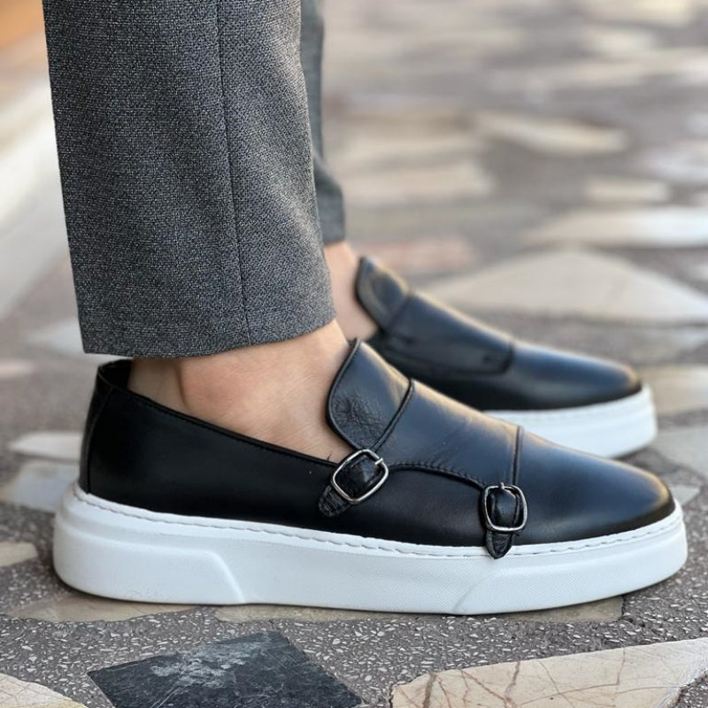 Laurent - Elegante Slip-On Schoenen met Klassiek Gesp Detail