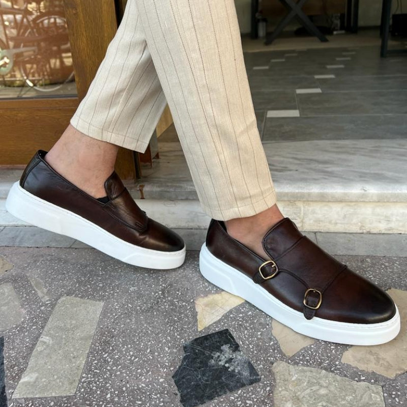 Laurent - Elegante Slip-On Schoenen met Klassiek Gesp Detail