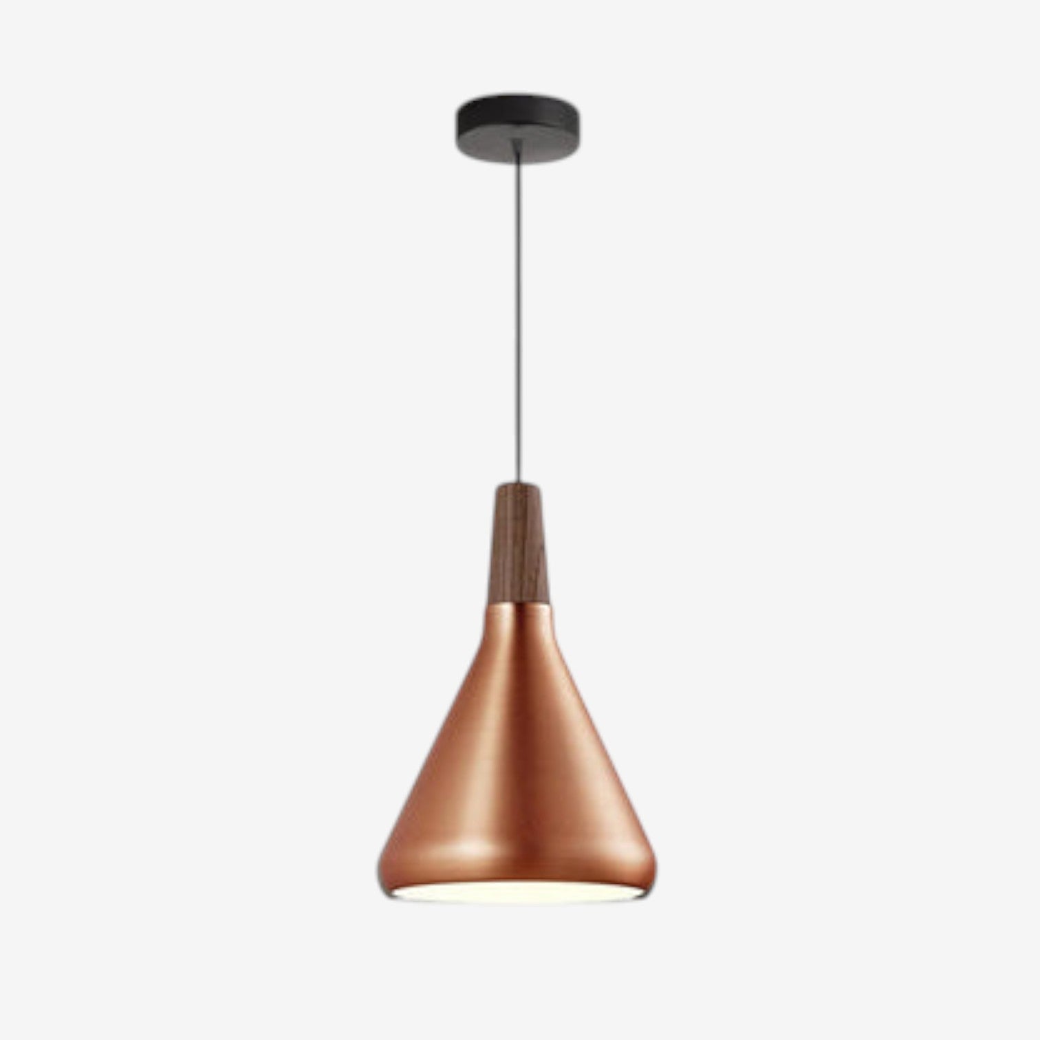 LumaNord – Hanglamp met IJzeren en Houten Kap