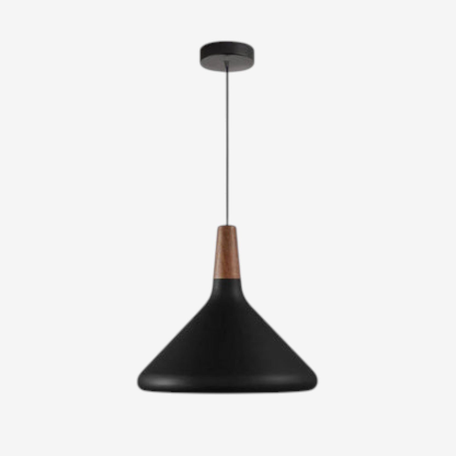 LumaNord – Hanglamp met IJzeren en Houten Kap