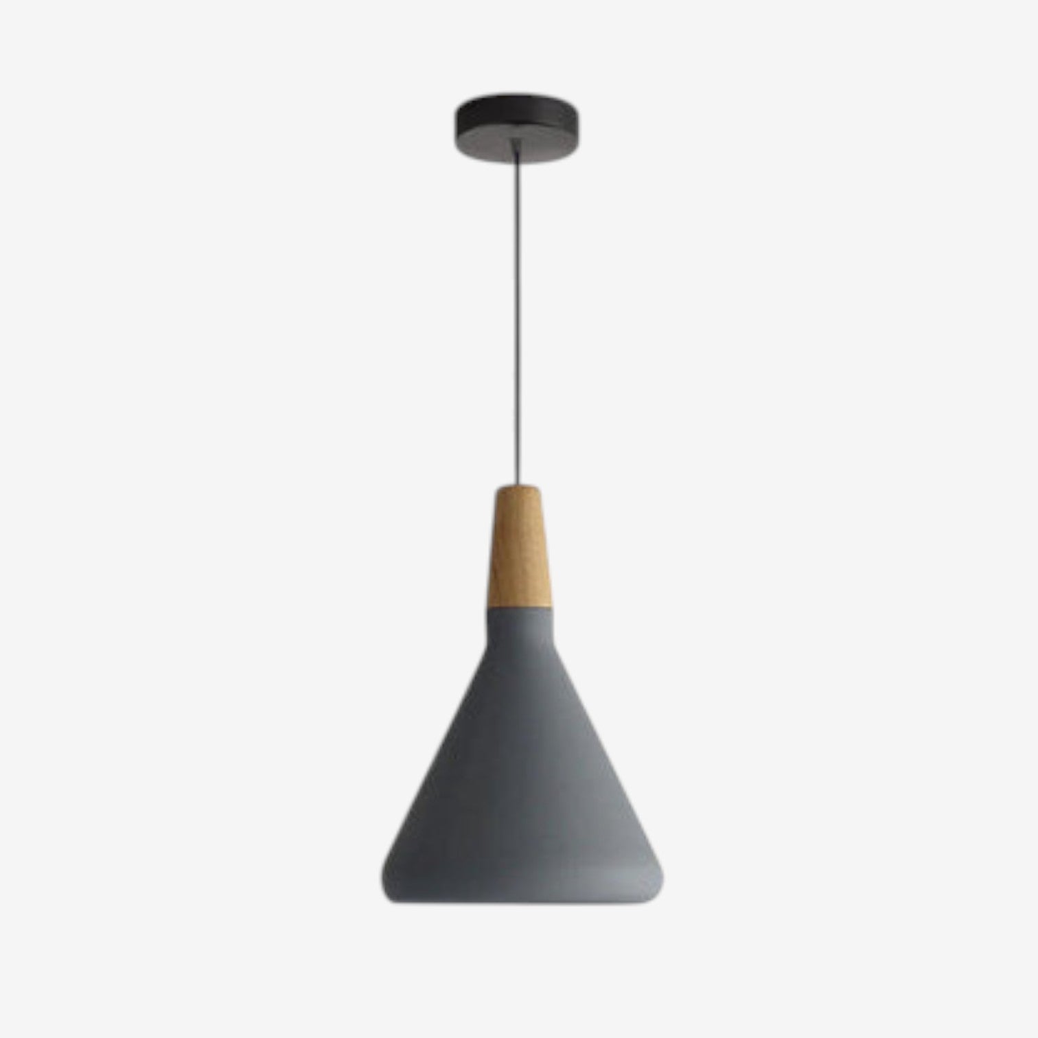 LumaNord – Hanglamp met IJzeren en Houten Kap