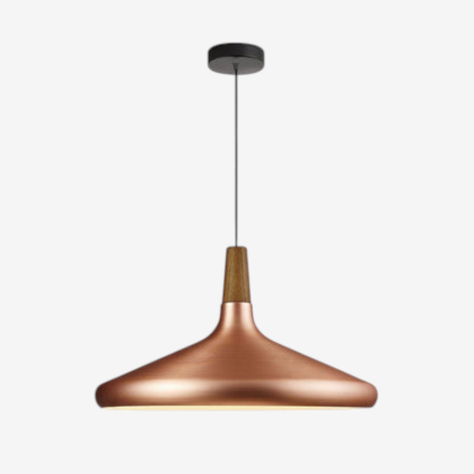 LumaNord – Hanglamp met IJzeren en Houten Kap