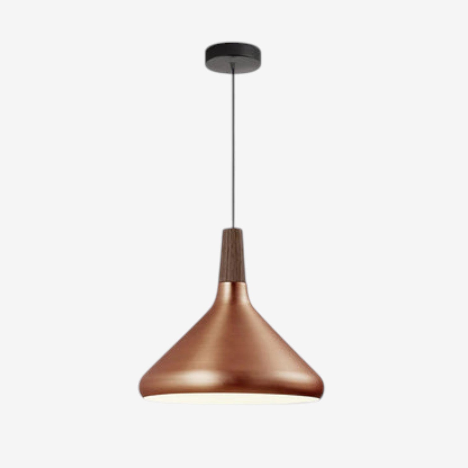 LumaNord – Hanglamp met IJzeren en Houten Kap