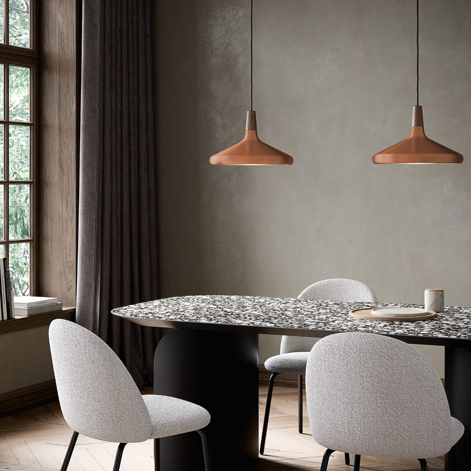 LumaNord – Hanglamp met IJzeren en Houten Kap