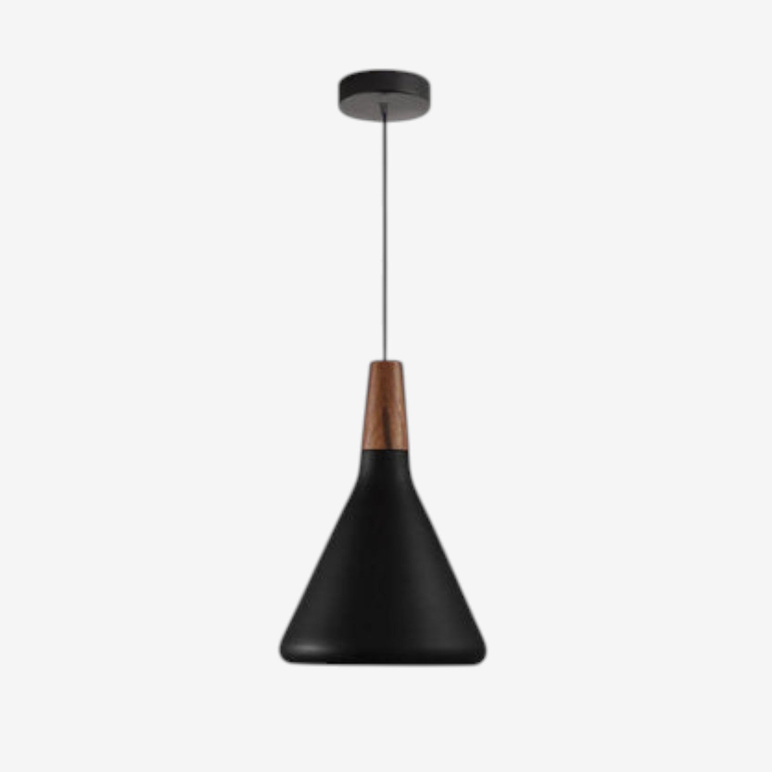 LumaNord – Hanglamp met IJzeren en Houten Kap