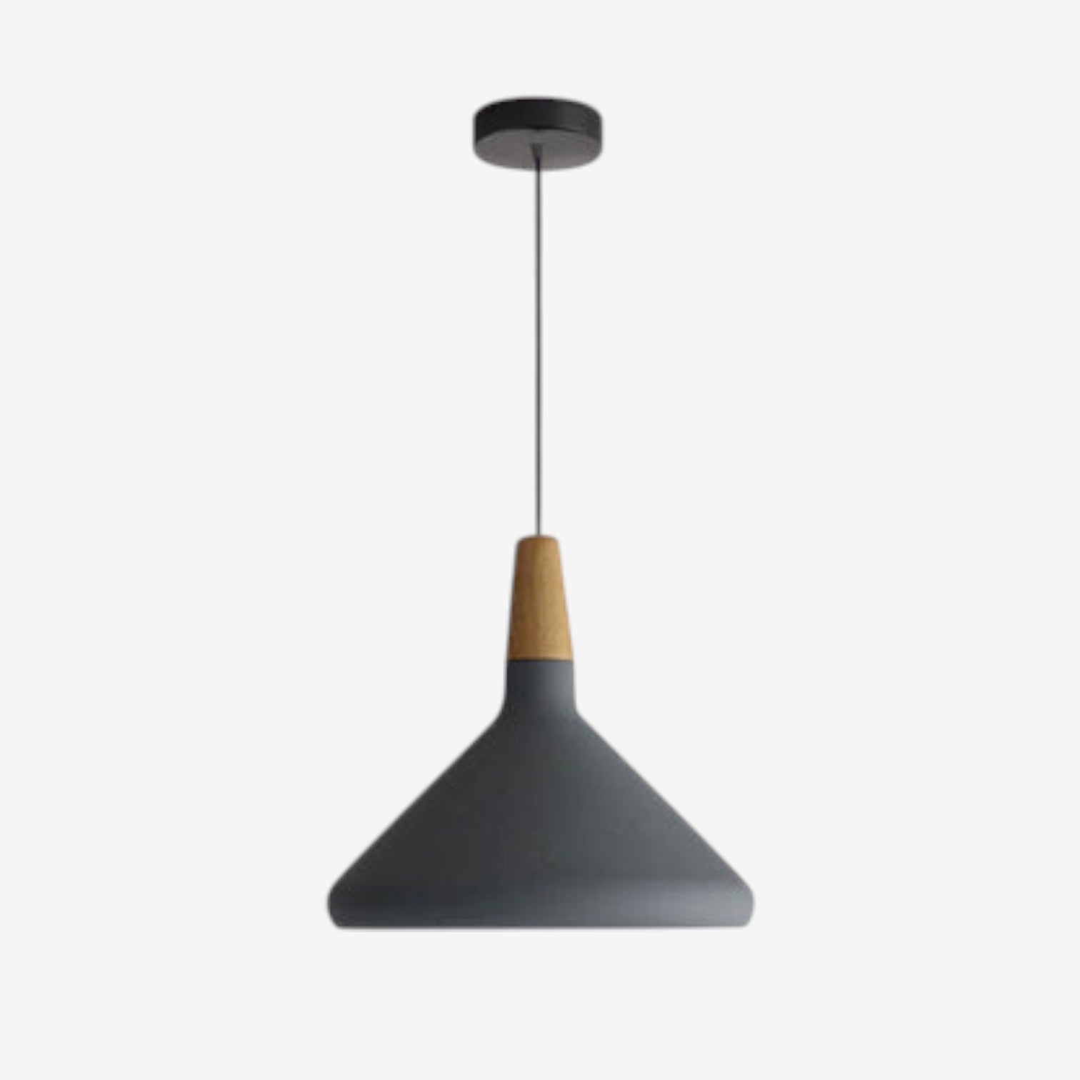 LumaNord – Hanglamp met IJzeren en Houten Kap