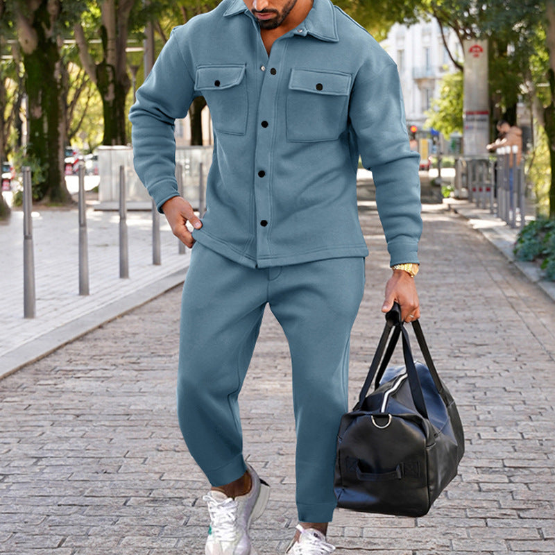 Gavin - Getailleerde tweedelige set met relaxte broek en moderne pasvorm